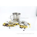 1.1L Stainless steel kitchen oil mug/oil colander/oil cup